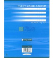 FEUILLETS MOBILES 17X22 80G BLEU / PAQ 50