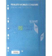 FEUILLETS MOBILES SEYES 80 G BLEU A4 / PAQ 50