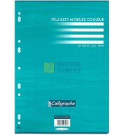 FEUILLETS MOBILES SEYES 80 G VERT A4 PAQ 50