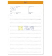 BLOC NOTES RHODIA FAX 80G 210X318mm