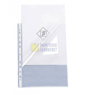 POCHETTES PERFOREES 7.5/100° A4 OUVERTURE COIN - PAQUET DE 10