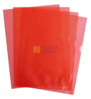 POCHETTES COIN 11/100° A4 ROUGES - PAQUET DE 100