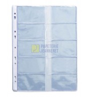 POCHETTES POUR RELIURE DE CARTES DE VISITE - PAQUET DE 10
