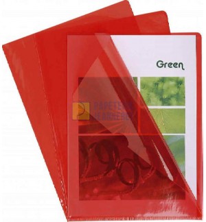 POCHETTES COIN PVC LISSE 14/100° ROUGES - PAQUET DE 100