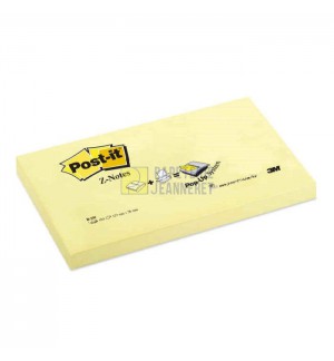 POST-IT 76X127mm JAUNE PASTEL - PAQUET DE 12