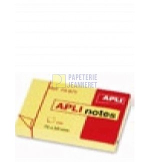 BLOC TYPE POST IT 51X76mm JAUNE