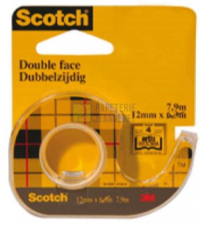 ADHESIF DOUBLE FACE SUR DEVIDOIR 12x6mm