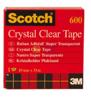 ADHESIF CRISTAL SCOTCH 600 19X33mm