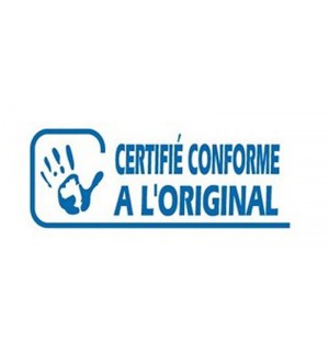 TAMPON PRINTY 4912 CERTIFIE CONFORME A L'ORIGINAL