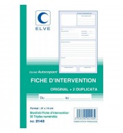 MANIFOLD BON D'INTERVENTION TRIPLI 210X140mm