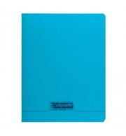 CAHIER POLYPRO 24X32cm SEYES 140P 90G - BLEU