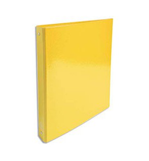 CLASSEUR A4 PVC 4 ANNEAUX JAUNE - DIAM.30mm