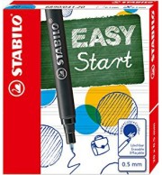 3 RECHARGES STABILO EASY START PTE 0.5 BLEUE