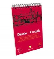 BLOC DESSIN CROQUIS SPIRALE A5 50 FEUILLES 125G