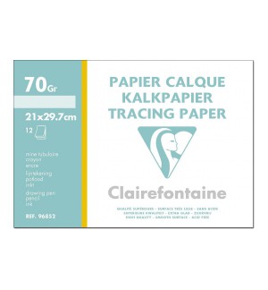 PAPIER CALQUE A4 70G / POCHETTE 12 FEUILLES