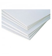 FEUILLE CARTON GRIS /BLANC 500X650 600G LOT DE 10 FLLES