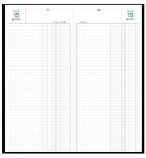 AGENDA LONG JOURNALIER BANQUIER 2 VOLUMES