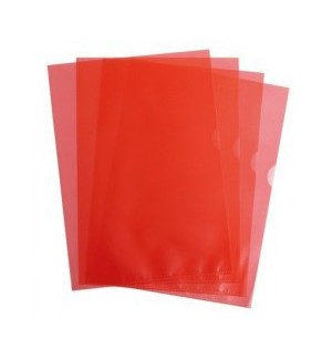 POCHETTES COIN LISSES 14/100° ROUGES - SACHET DE 10