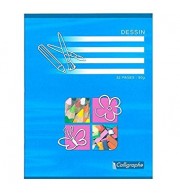 CAHIER DESSIN PIQURE 17X22 32P UNI 90G