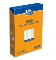 Étui de 100 fiches - bristol quadrillé 5x5 non perforé 100x150mm Couleurs assorties Étui de 100 fiches - bristol quadrillé 5x5 non perforé 100x150mm Couleurs assorties