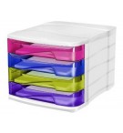 BUR394-bloc-classement-4-tiroirs-multicolore