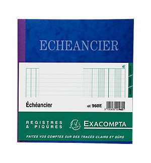 PIQURE ECHEANCIER EXACOMPTA REF960