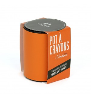 POT A CRAYONS SIMILI ORANGE