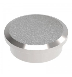 AIMANT ROND COLORIS ARGENT DIAM 25MM - FORCE 13KG