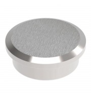 AIMANT ROND COLORIS ARGENT DIAM 25MM - FORCE 13KG