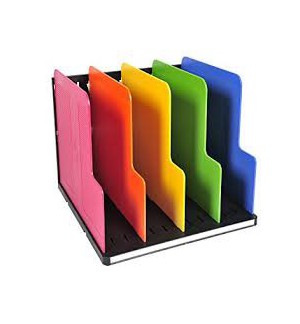 TRIEUR VERTICAL MODULOTOP AVEC 5 INTERCALAIRES DE COULEUR