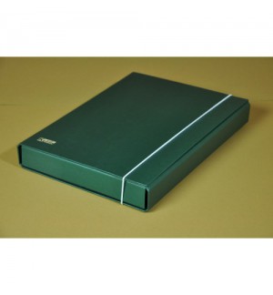 BOITE DE CLASSEMENT KRAFT VERT DOS 40mm RIGIDE 24X32cm