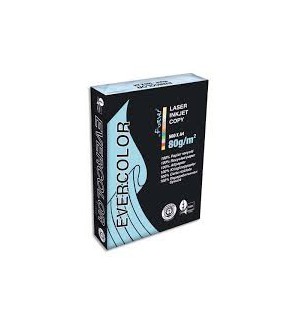 RAMETTE 500 FEUILLES REPRO RECYCLE BLEU CLAIR 80G A4