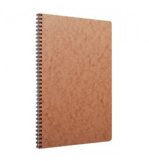 CAHIER SPIRALE AGE BAG 210x297mm (A4) SPIRALES 100P LIGNEES - HAVANE