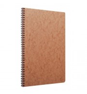 CAHIER SPIRALE AGE BAG 210x297mm (A4) SPIRALES 100P LIGNEES - HAVANE