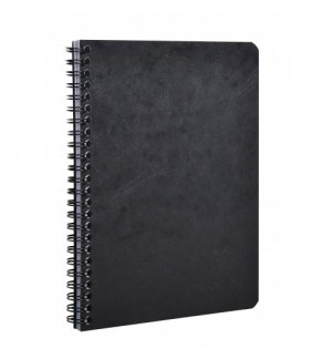 CARNET SPIRALE AGE BAG 148x210mm (A5) SPIRALES 120P LIGNEES - NOIR