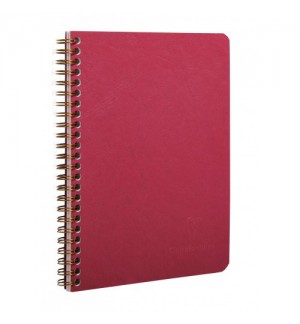 CARNET SPIRALE AGE BAG 148x210mm (A5) SPIRALES120P LIGNEES - BORDEAUX