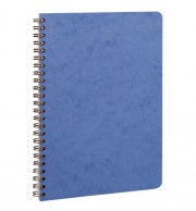 CARNET SPIRALE A5 120 PAGES LIGNEES - AGE BAG BLEU