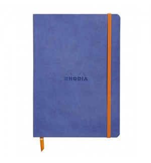 CARNET RHODIARAMA SOUPLE 148x210mm SAPHIR 160 PAGES LIGNEES