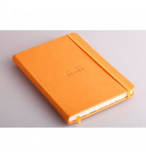 CARNET RHODIARAMA SOUPLE 148x210mm ORANGE 160 PAGES LIGNEES