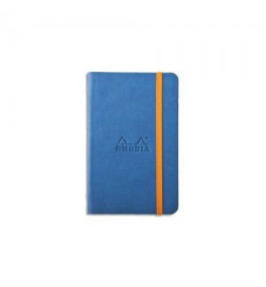 CARNET RHODIARAMA RIGIDE 90x140mm SAPHIR 192 PAGES LIGNEES