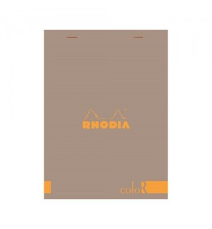 BLOC NOTES RHODIA 148X210mm TAUPE 140 PAGES LIGNEES