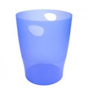 CORBEILLE A PAPIER TRANSLUCIDE 15L BLEU GLACE