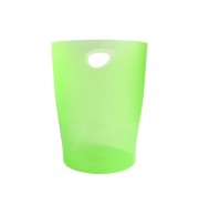 CORBEILLE A PAPIER TRANSLUCIDE 15L VERT ANIS