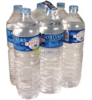 BOUTEILLE D'EAU CRISTALINE 1.5L - PACK DE 6