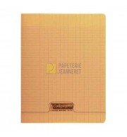 CAHIER POLYPRO 17X22cm SEYES 32P 90G - ORANGE