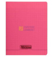 CAHIER POLYPRO 17X22cm SEYES 48P 90G - ROUGE