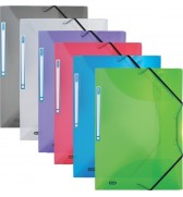 PAQ 6 CHEMISES PLOYPRO TRANSPARENTES ASSORTIES A ELASTIQUES