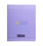 CAHIER POLYPRO 17X22cm SEYES 60P 90G - VIOLET