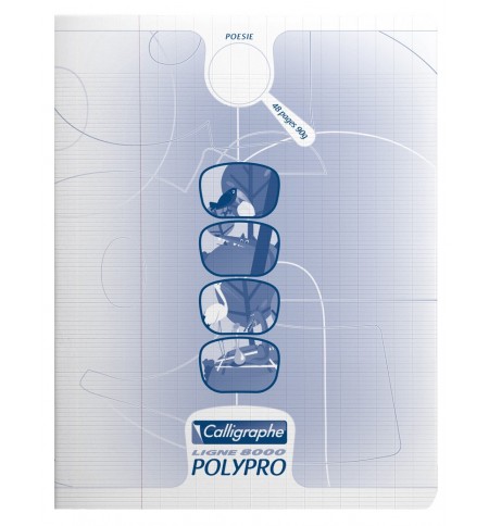 CAHIER POLYPRO 17X22cm POESIE 48P 90G SEYES/UNI - INCOLORE