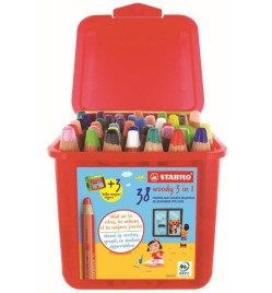 CRAYON WOODY SCHOOLPACK DE 38